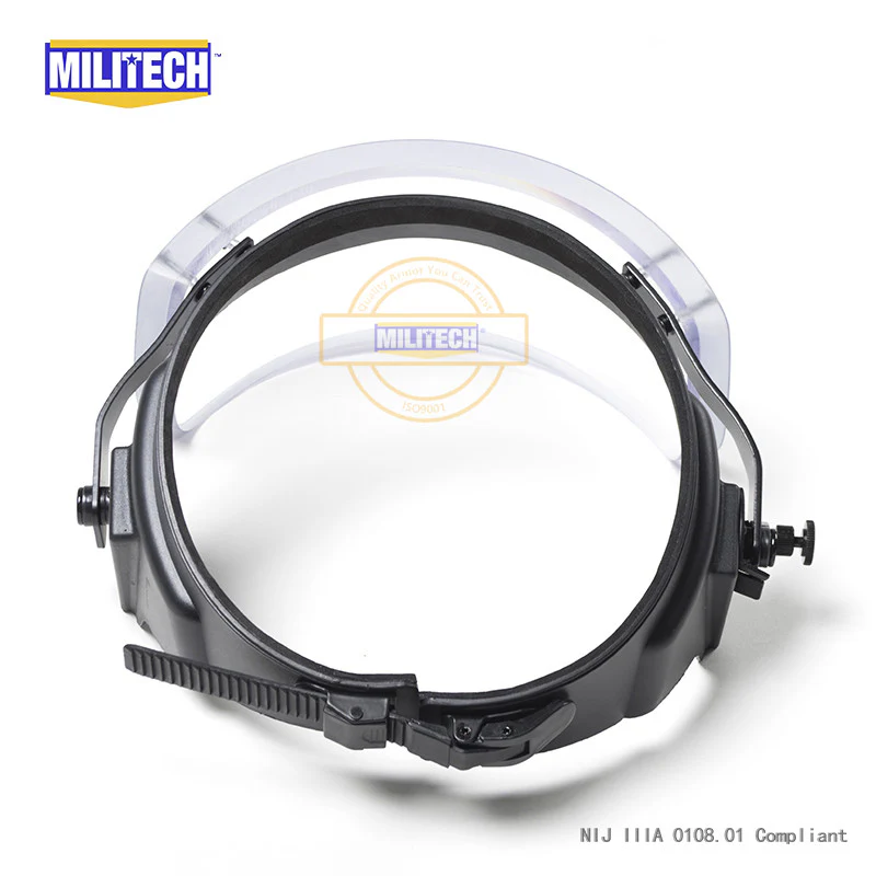 MILITECH® NIJ IIIA 0108.01 Rated Ballistic Visor Face Shield For Tactical Ballistic Helmets - Image 5