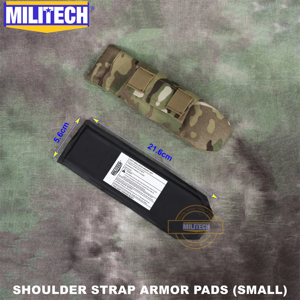 MILITECH® NIJ 3A IIIA 0108.01 Ballistic Shoulder Strap Armor Pads Small Set - Image 6